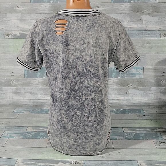 Hayden Los Angeles Distressed Shirt/Top sz Small - Picture 3 of 5